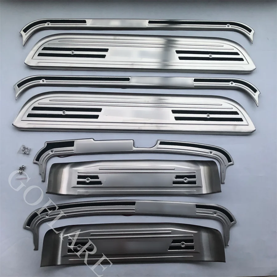 Car Accessories For Hyundai H1 grand Starex Led Door Sill Scuff Plate Sill Welcome Pedal Entry Guard Cover threshold stainless