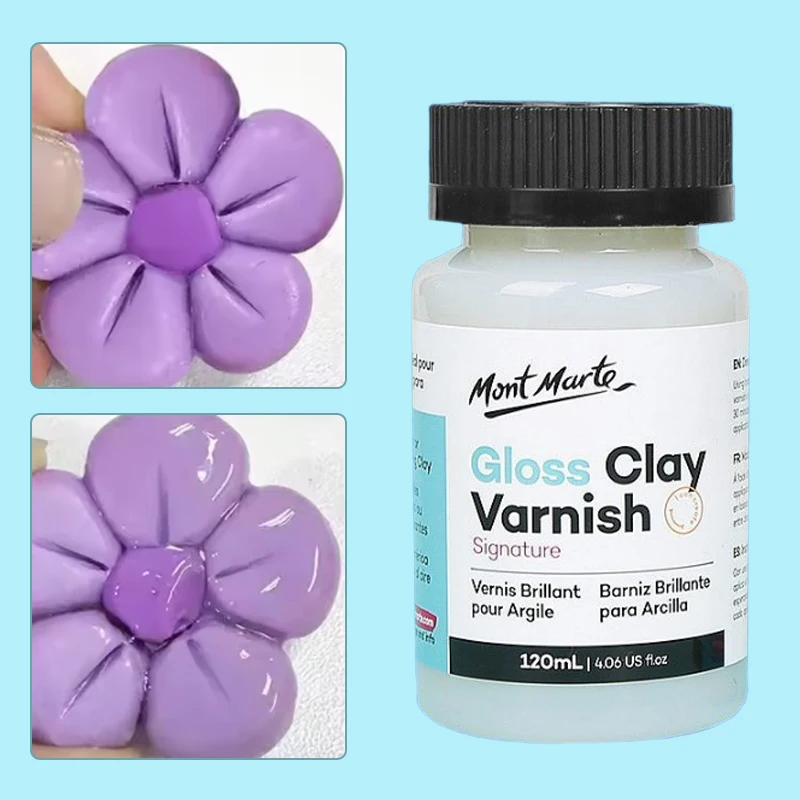 

20ml/60ml/120ml Gloss Varnish For Air Dry Clay Glaze Clay Gloss Clay Varnish High Gloss Varnish Long-Lasting Multiusing Glossy