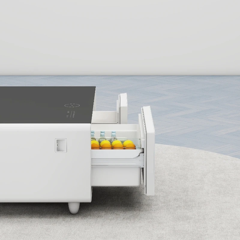 2026 Smart Coffee Table Smart Refrigerator With Music Speaker Wireless Charging Multifunctional Small Refrigerator Furniture