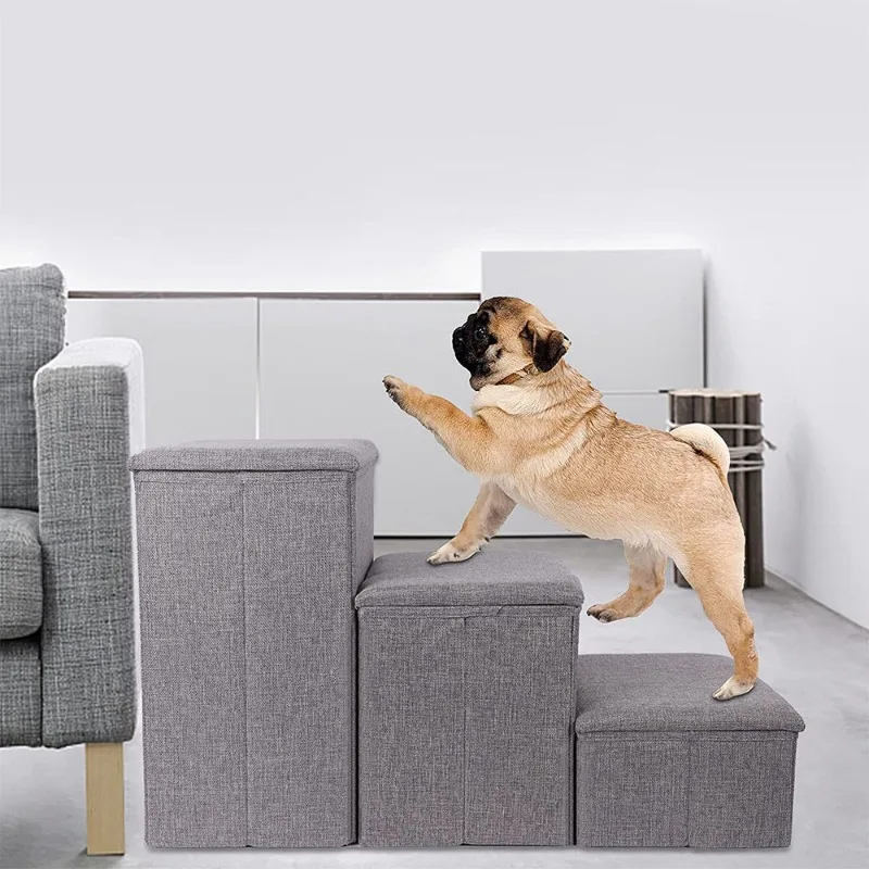 

Wholesale Folding Dog Stairs Pet Steps Dog Ramps Durable Pet Stairs Folding Ramp for Small Pets