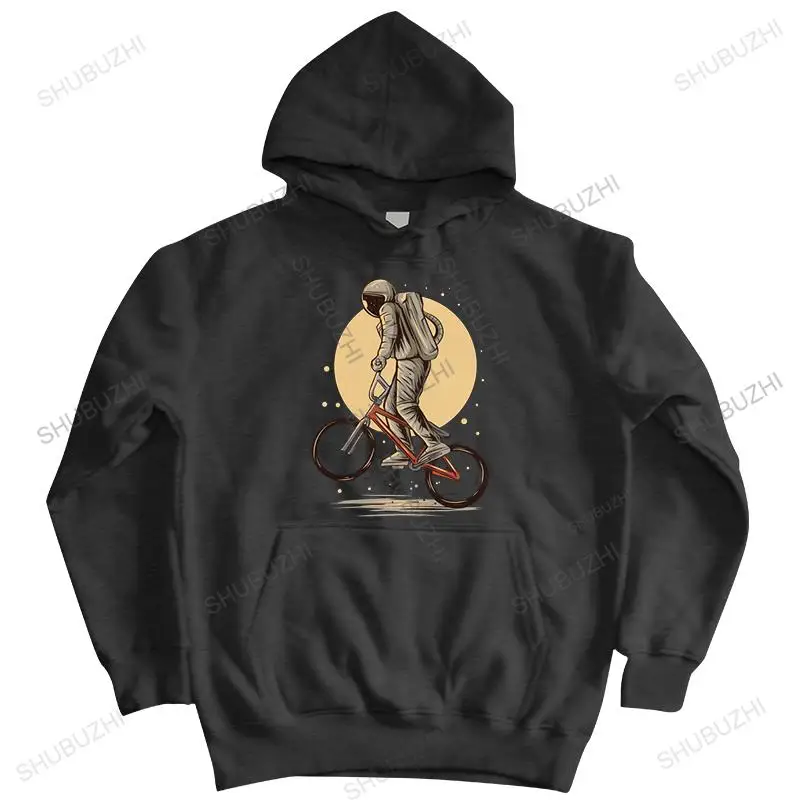 Urban Funny MTB hoody Men hooded coat Printed Mountain Bike Road Space AstronautCyclist jacket Soft Cotton sweatshirt Clothing