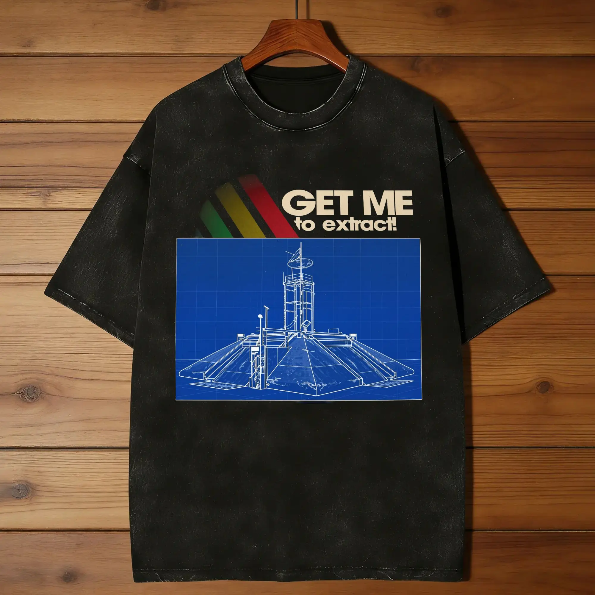 Arc Raiders Get Me to Extract T-Shirt Men  Novelty 100% Cotton Tees Crew Neck Short Sleeve T Shirt Plus Size Tops