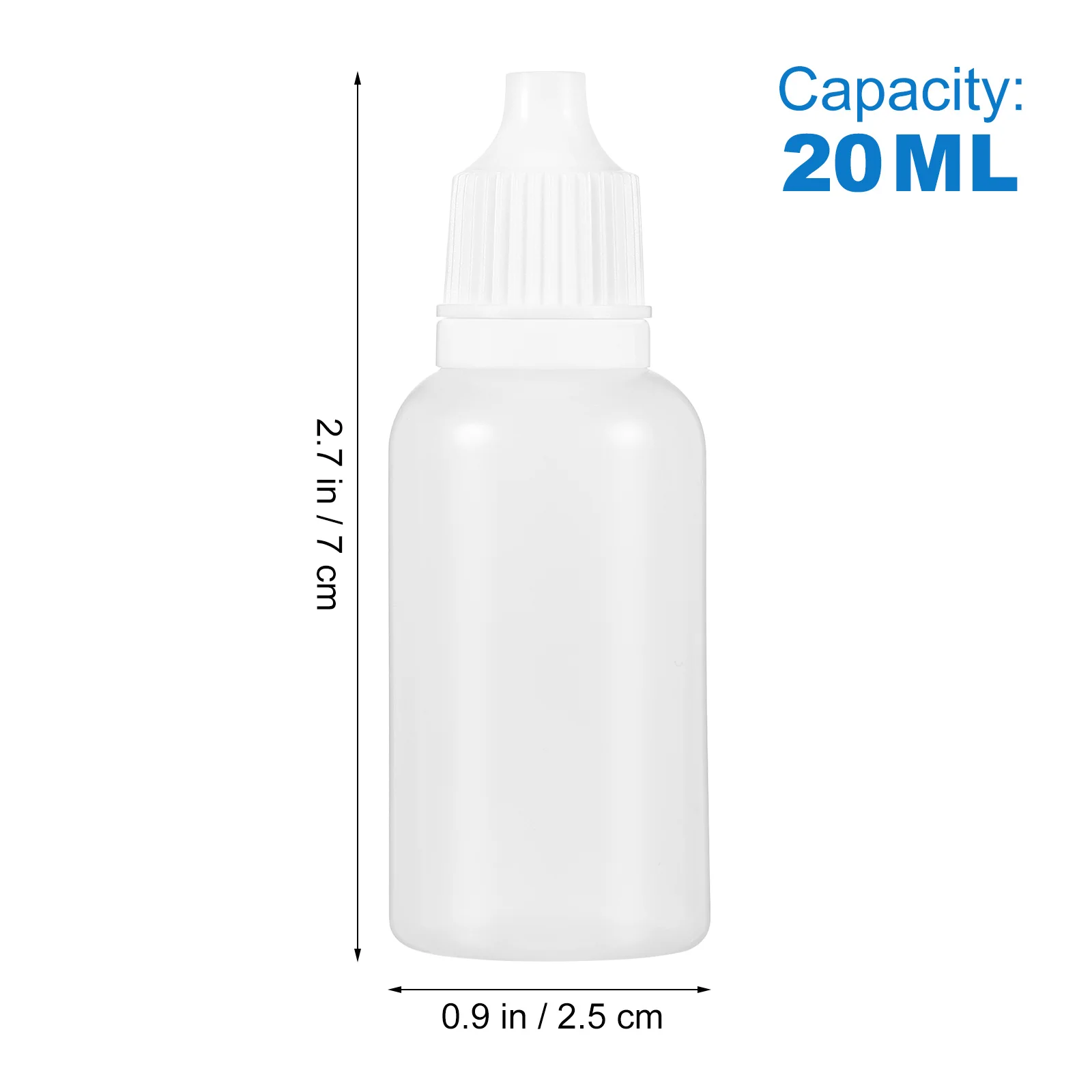 25Pcs Eye Drops Bottle 20Ml Leakproof Refillable Storage Bottle Portable for Business Trip Empty Subpackaging Container Small