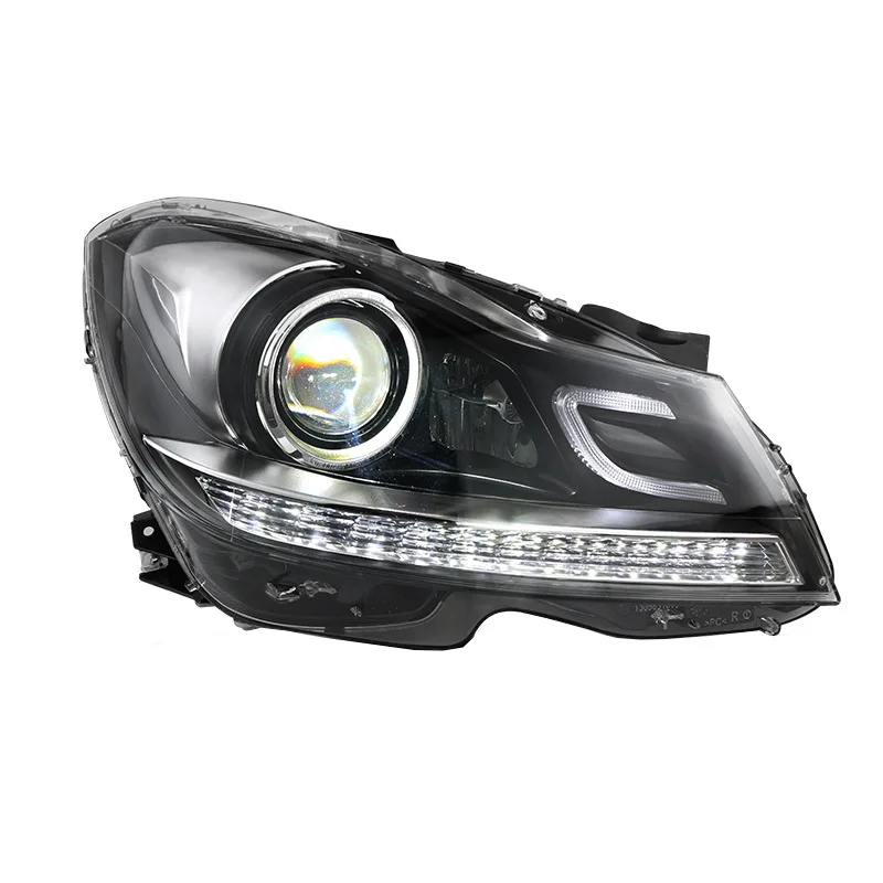 Suitable for Mercedes-Benz W204 Headlight Assembly C180 C200 C-Class Modified LED Daytime Running Ligh