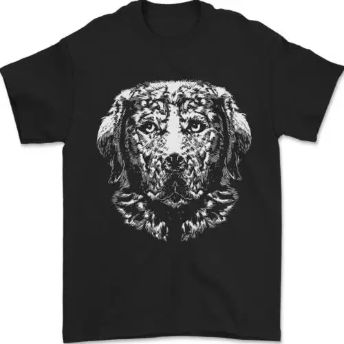 Golden Retriever Dog Mens T-Shirt 100% Cotton