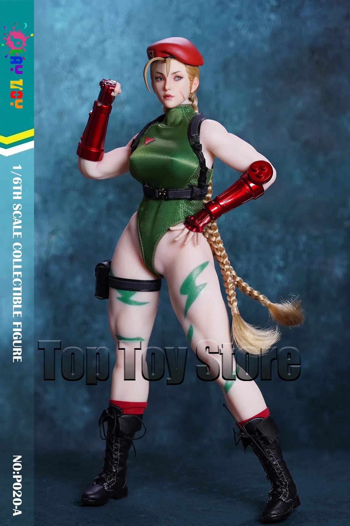 PLAY TOY P020 1/6 Fighting Female Warrior Cammy Action Figure 12