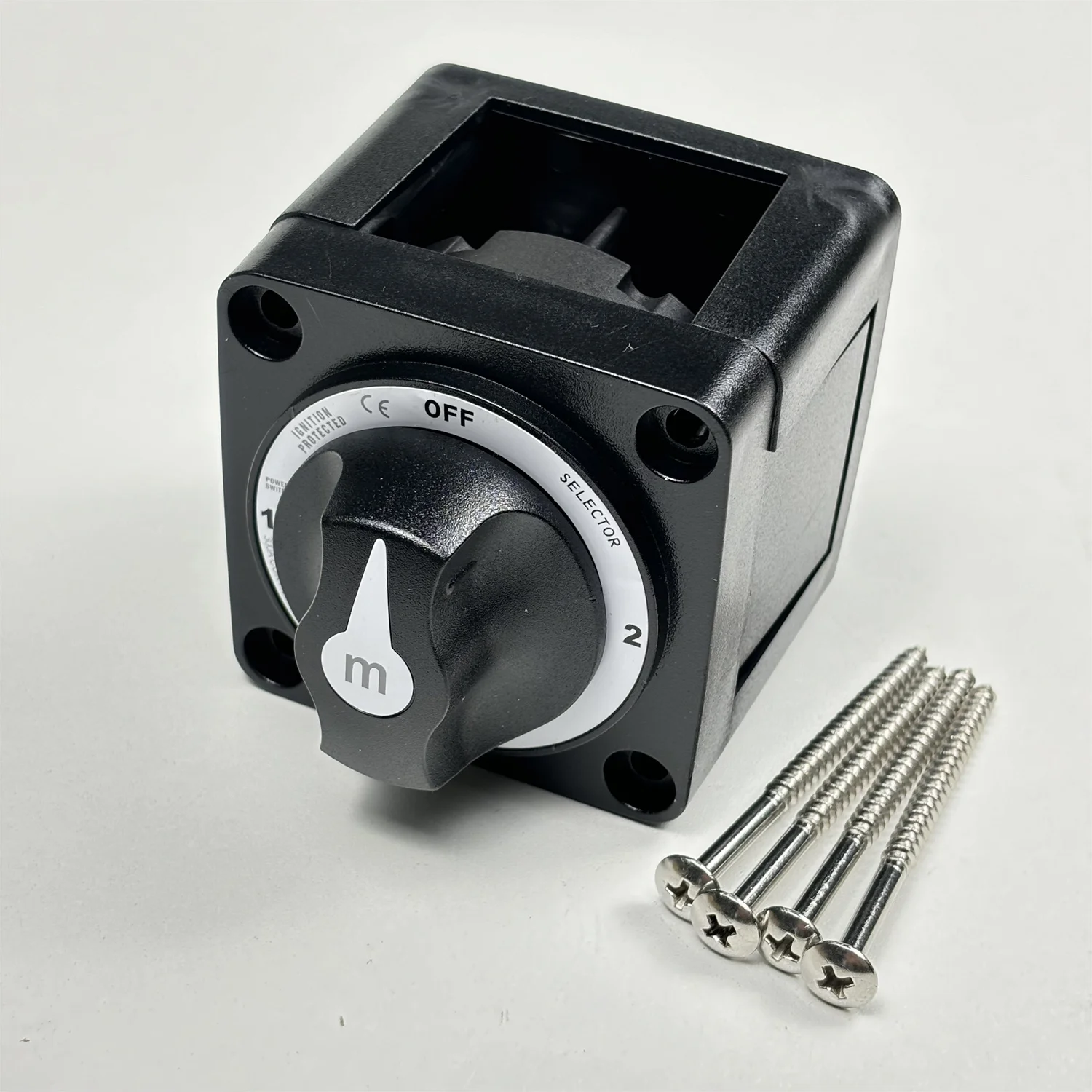 Battery Switch 3 Position Black 6008200 For Mini 300A M-Series Boat Marine