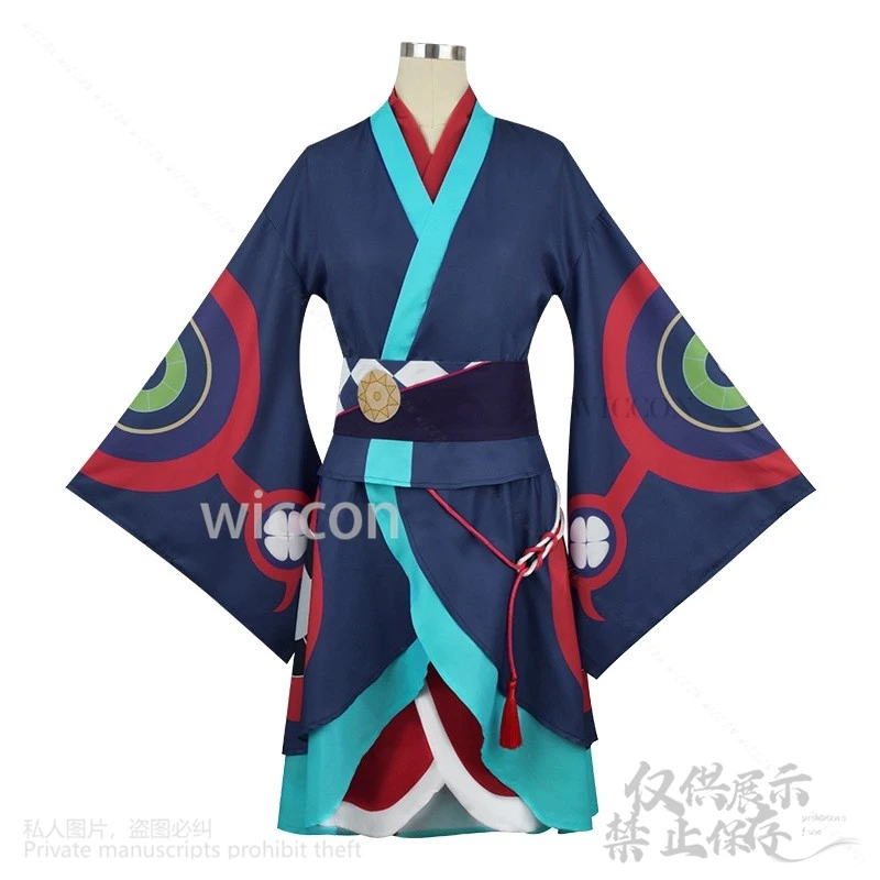 Anime Mononokke Cartoon Movie Karakasa Kusuriuri Costume Japanese Kimono Lolita Halloween Party Women Men Kids Props Roleplay