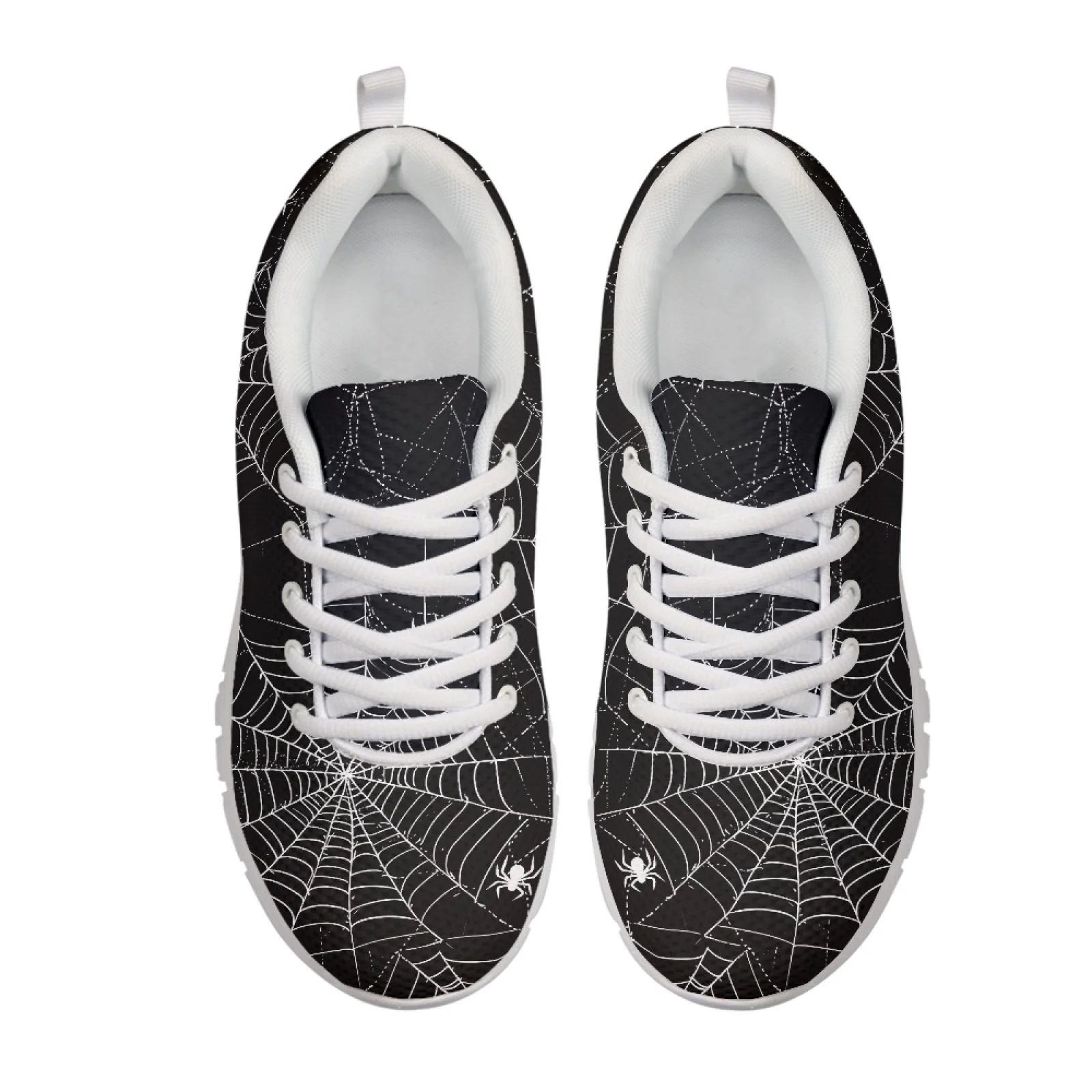 Coloranimal Spider Web Print Women Sneakers Comfortable Lightweight Mesh Trainers for Running