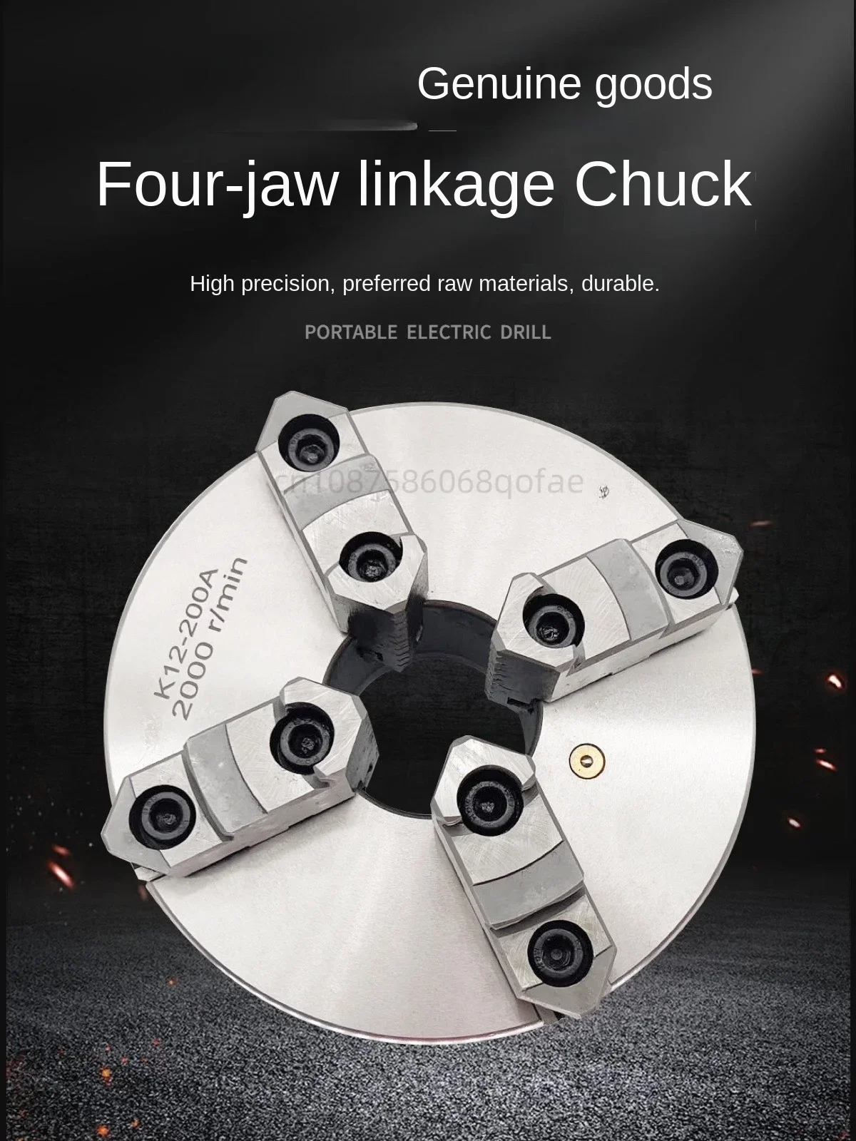 Four-Jaw Self-Centering Linkage Lathe Chuck Manual K12 80 100 125 160 200 Jack Catch Concentric