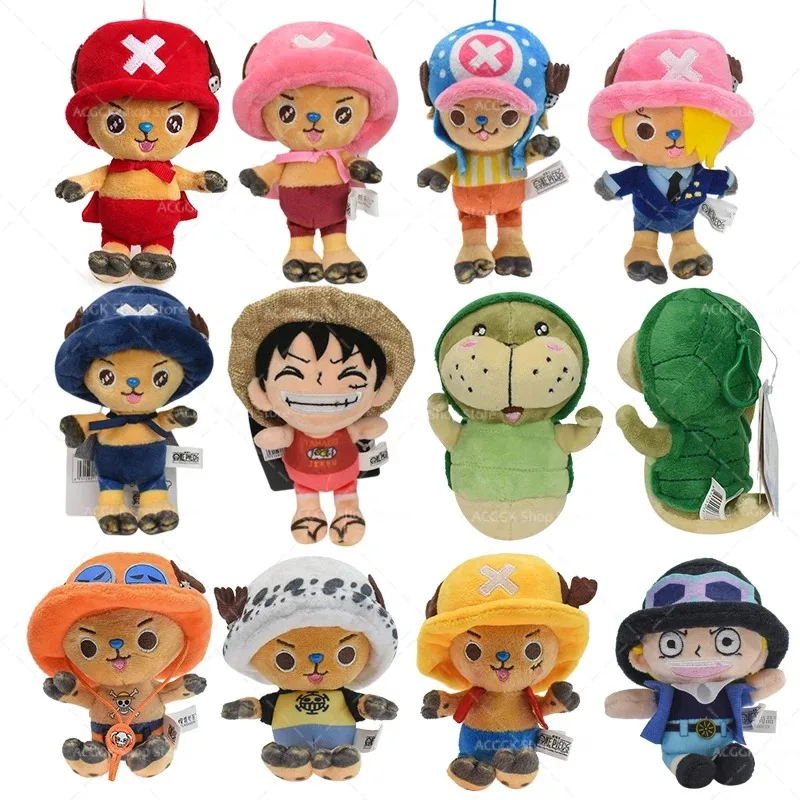 Jednoczęściowe Tony Tony Chopper pluszowe zabawki z kreskówki Luffy Chopper Sabo Sanji pluszowa lalka wypchane Anime zabawka lalka prezent dla