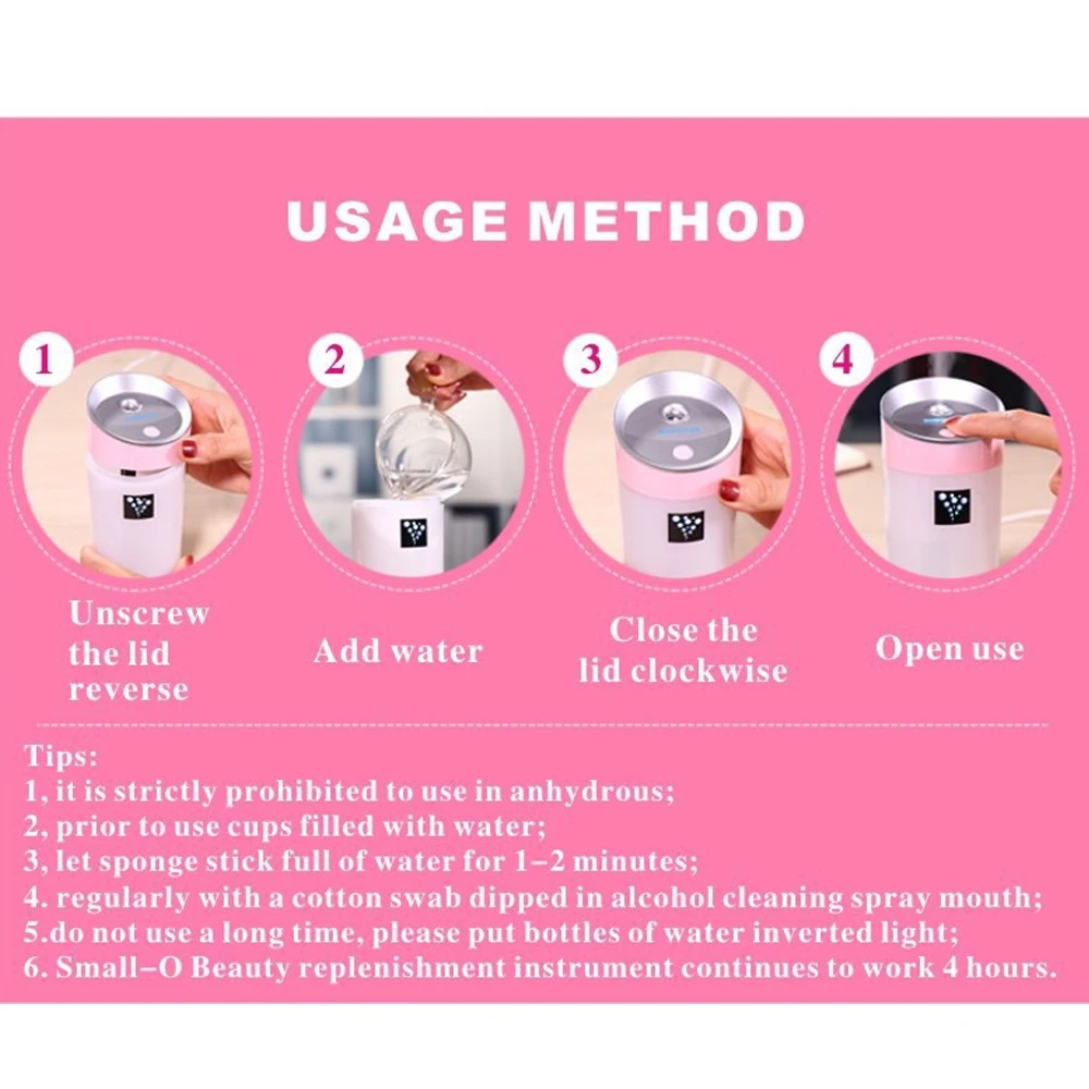 Pelembap Udara USB 300ML Penyebar Aromaterapi Mini untuk Mobil, Kantor & Meja, Pelembab Udara Tenang & Portabel