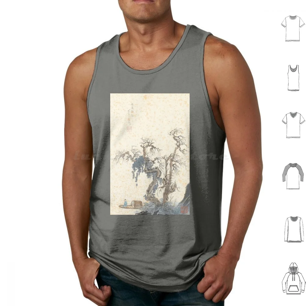 Wilting Tree By The River-Old Eastern Art Tank Tops Print Cotton Manga Anime Ancient Atla Uncle Iroh Jasmine Dragon