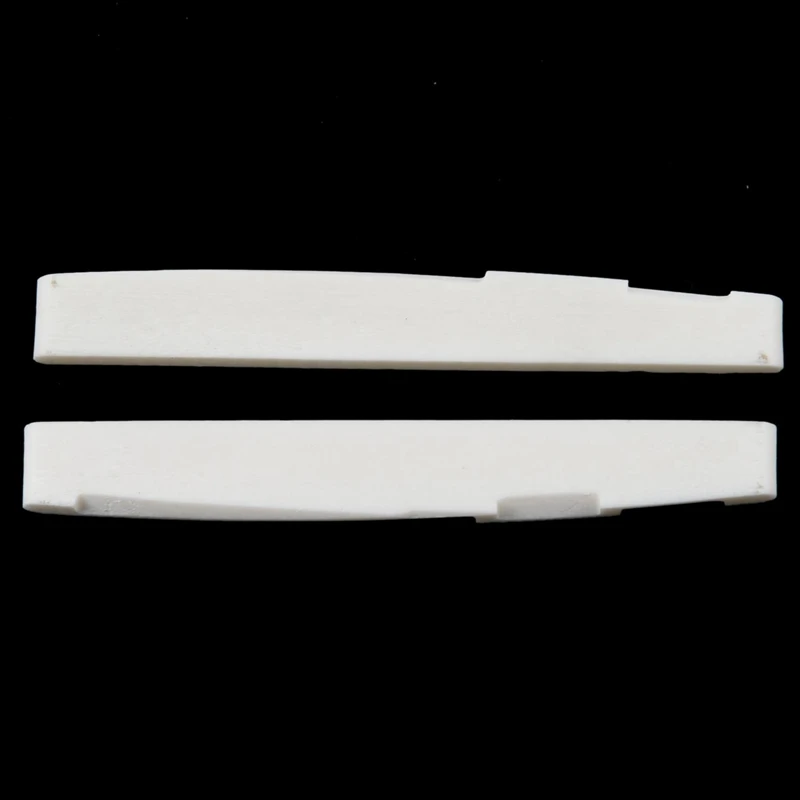 4X 6 String Acoustic Bone Bridge Guitar Slotted Saddle Guitar Parts