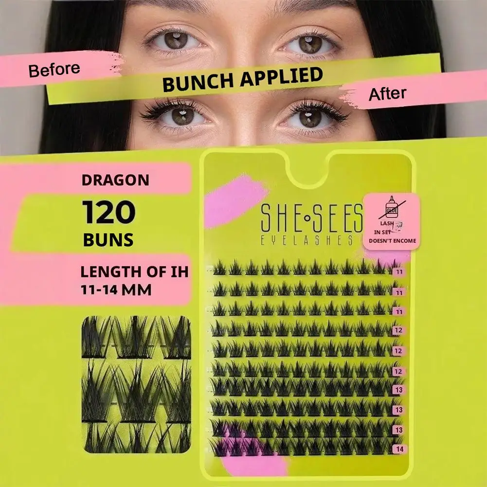 Extension de faux cils cils en grappe naturelle doux vaporeux yeux de chat Volume pour fête bande vaporeuse faux cils maquillage