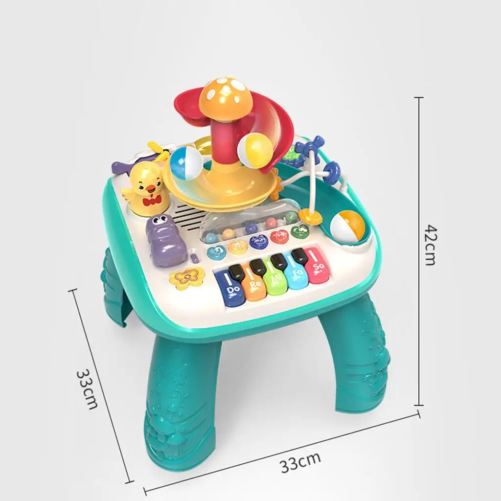 Musical Learning Table Learning Early Education Educational Toy Playset Musical Instrument for New Year Gift Girls