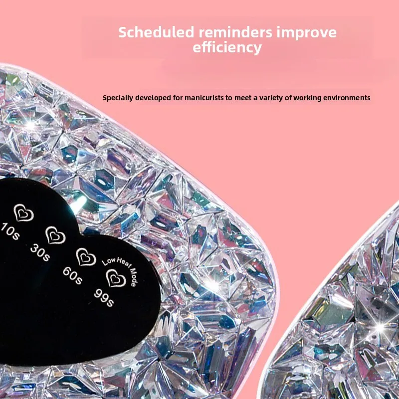 2026 Dual Light Long-Life Rechargeable Nail Lamp High Power Smart Sensor UV Dryer For Nail Salon Gel Curing