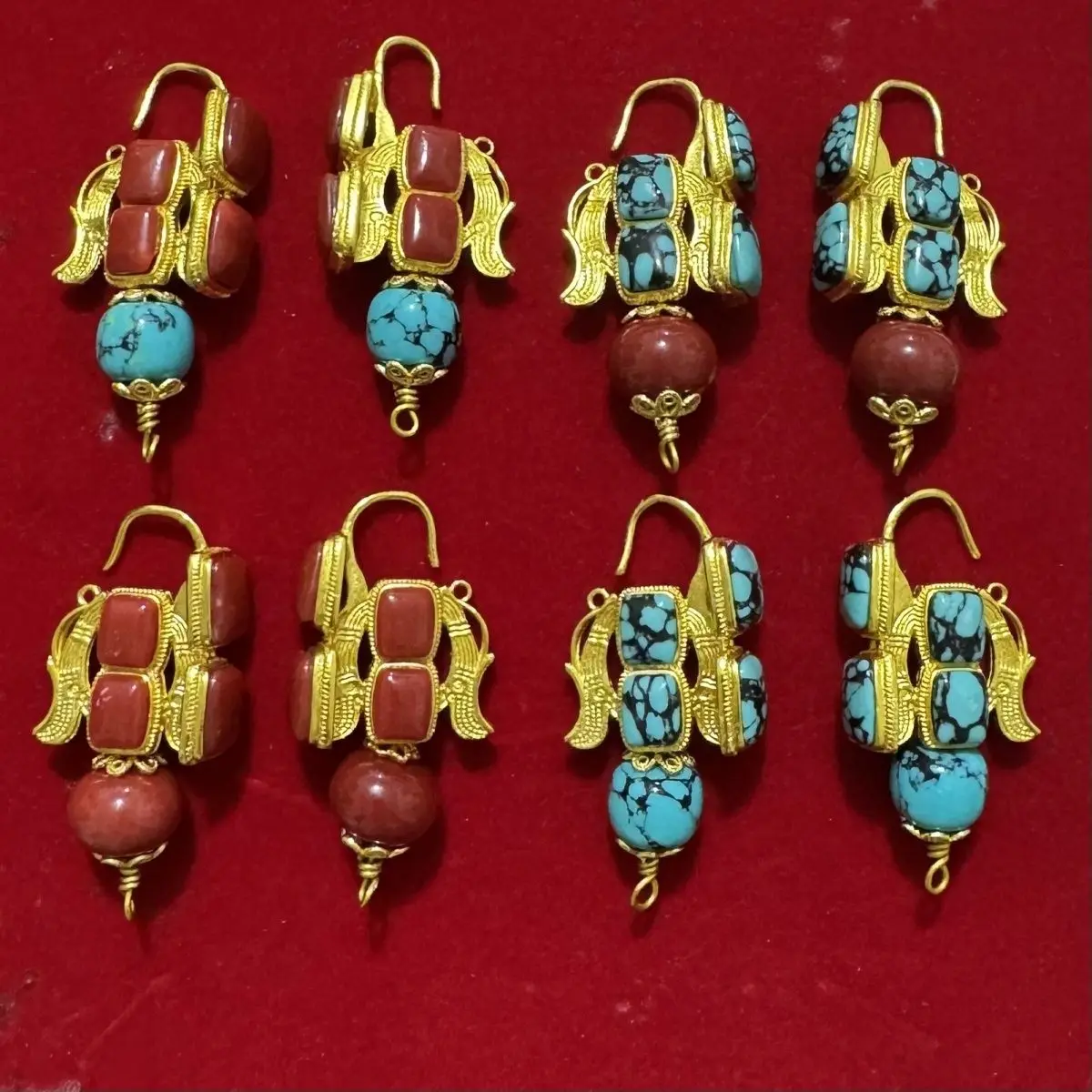 

Tibetan new accessories do not fade Nepalese craft design gold-plated ethnic retro