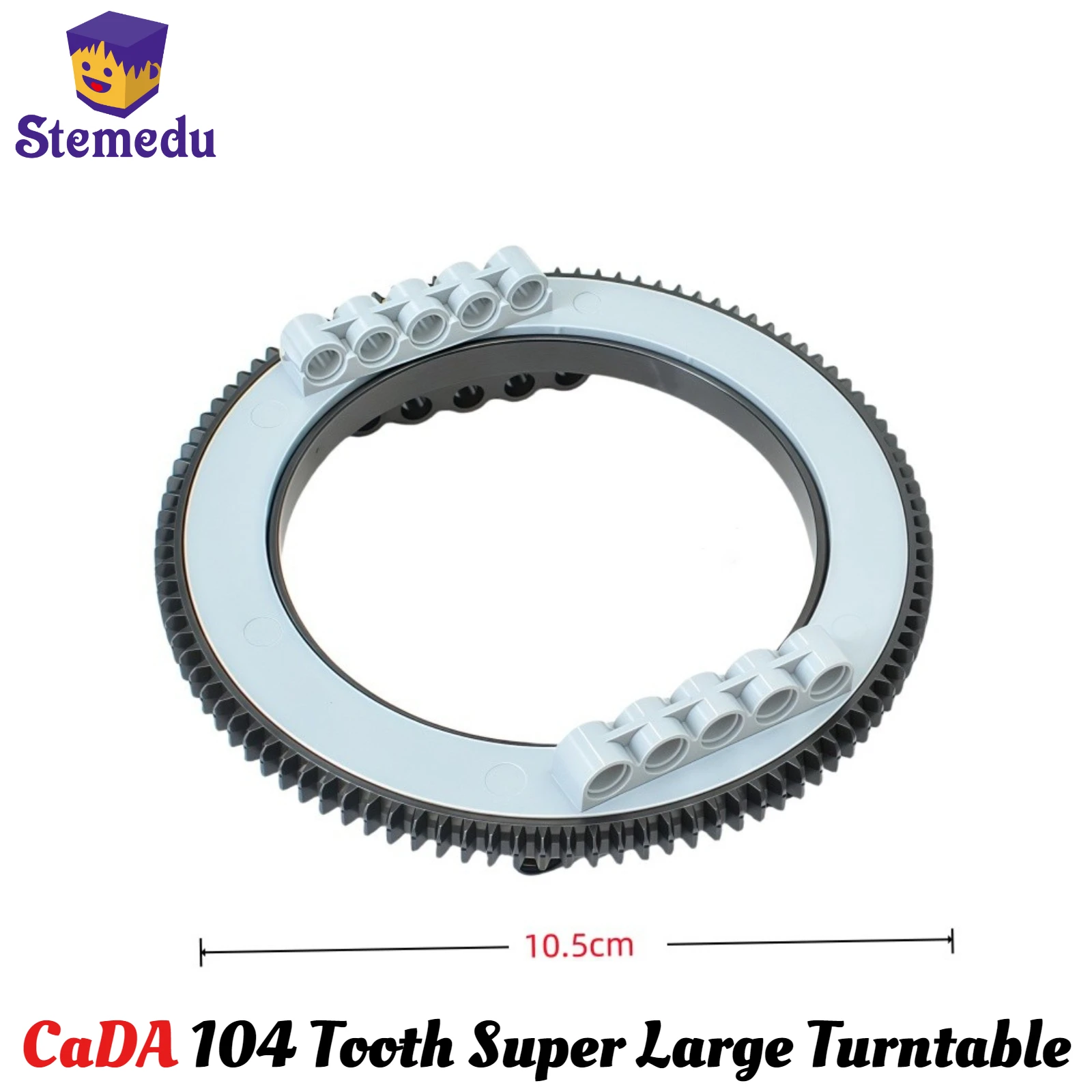 CaDA 104 Tooth Super Large Turntable JM0093 Technic Bricks Oversized Base Top MOC DIY Model Modification Replacement Accessories
