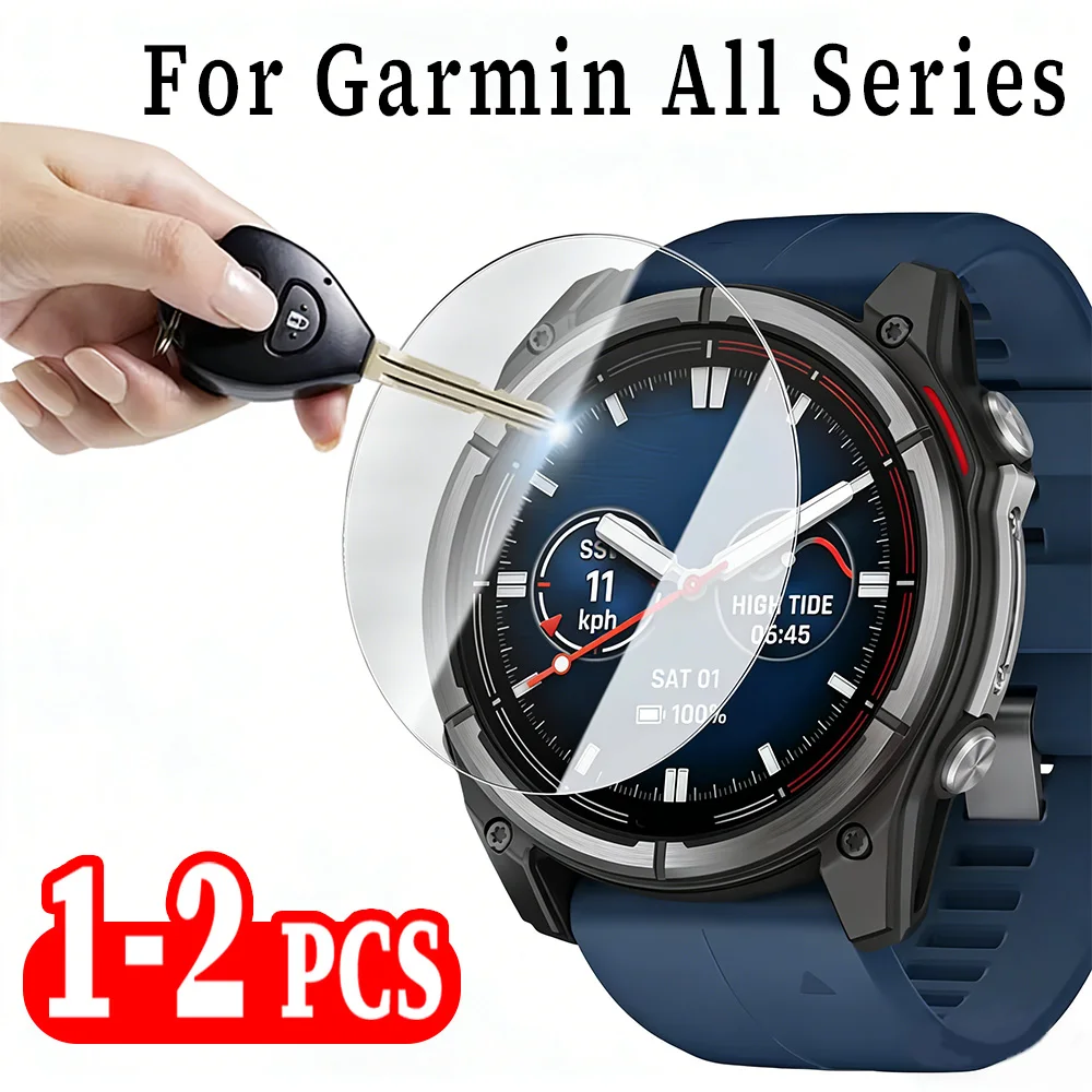 1/2 Pcs 9H HD Tempered Glass For Garmin Quatix 8 51/47mm Instinct 3 Forerunner 970 Venu 4 Active 6 Smartwatch Screen Cover Film