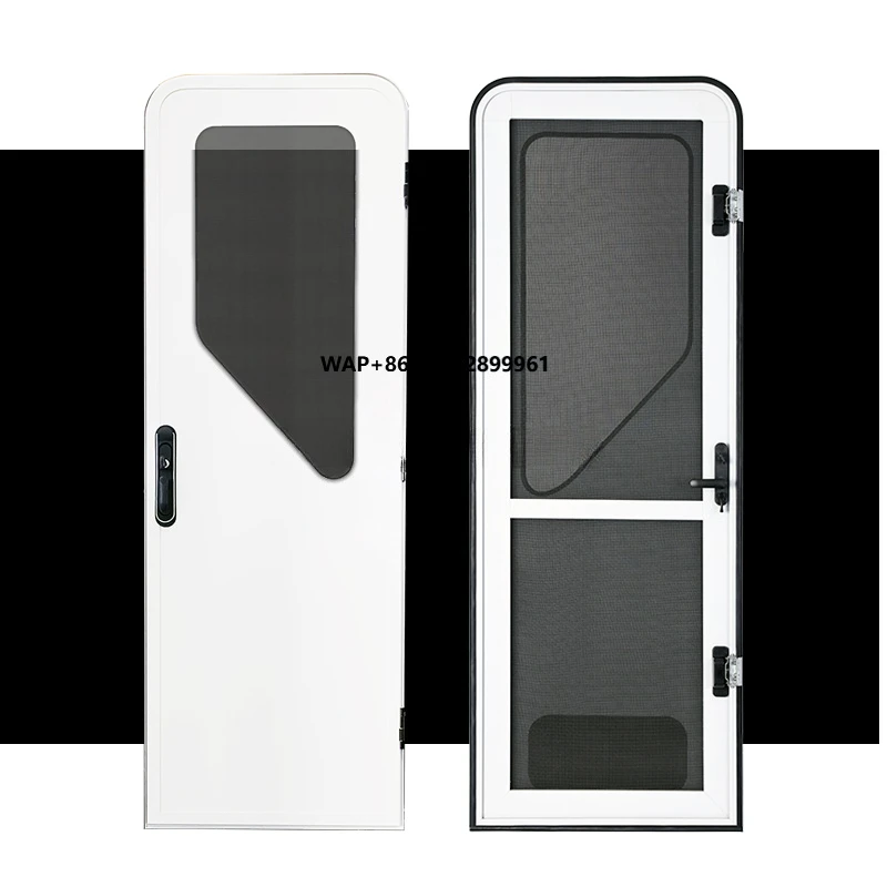 DC Series Aluminum Alloy Entry Door for Caravan RV Motorhome & Camper Vehicles with 3-Point Electromotive Lock