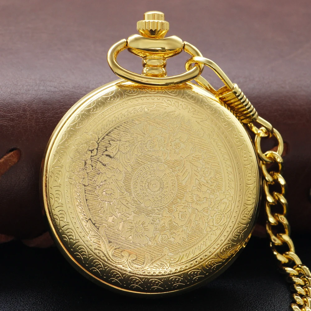 Gold Liebe Sie Quarz Taschenuhr Exquisite Halskette Anhänger Fob Kette Vintage Dampf Punk Taschenuhr Männer und Frauen