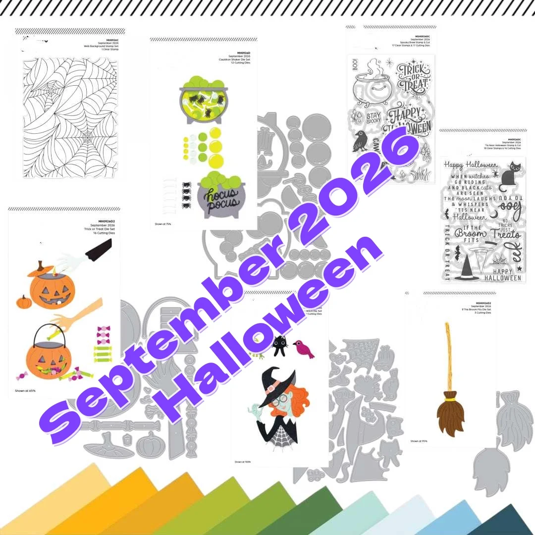 September 2026 Halloween Witch Cauldron Shaker Metal Cutting Dies Clear Stamps For DIY Scrapbook Diary Template Supplies New