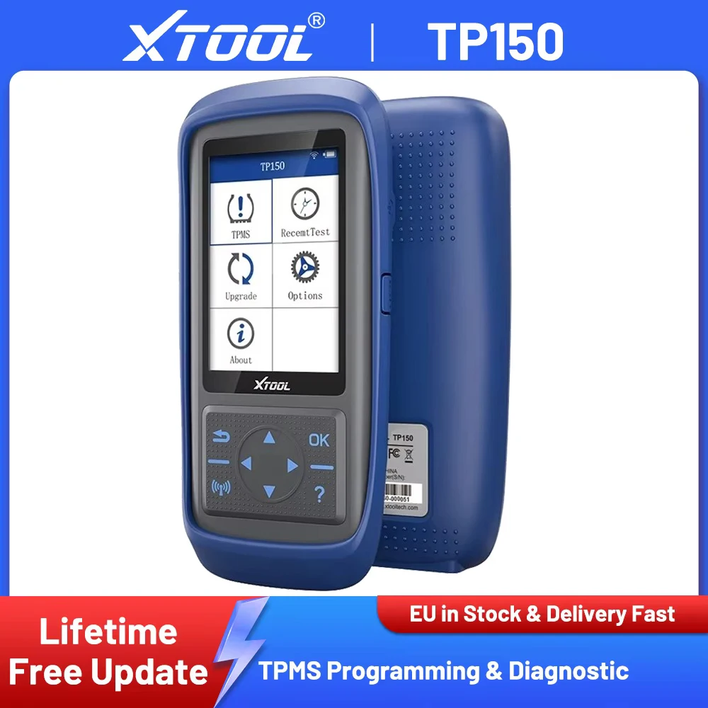 Image of XTOOL TP150 Vollständiger TPMS-Scanner TPMS-Neueinlernwerkzeug Drahtloses TPMS-Diagnosegerät TPMS-Programmierwerkzeug 2-in-1 315MHz 433MHz Aktivierung und Neulernen Aller Bekannten TPMS-Sensoren Nur