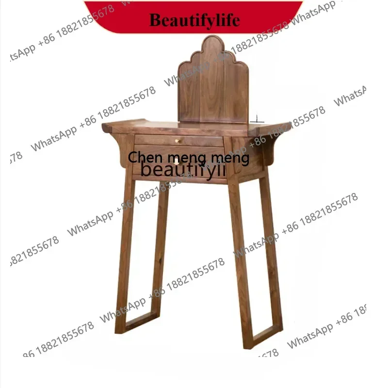 

z183 YH Chinese Buddha Shrine Household Small Light Luxury and Simplicity Prayer Altar Table God of Wealth Living Room Incense T