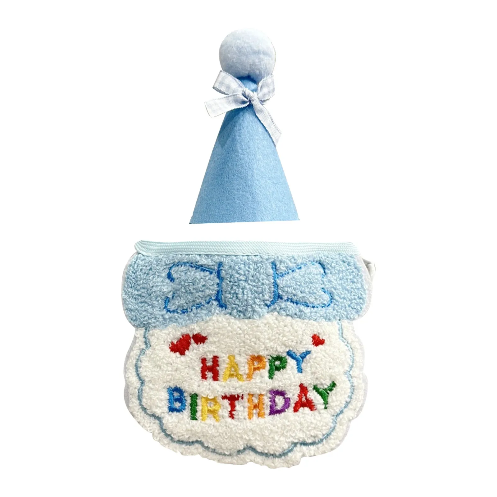 زي عيد ميلاد الحيوانات الأليفة والقطط والكلاب - مجموعة قبعة ومريلة لعيد الميلاد، مريلة وشاح لطيف لعيد الميلاد وقبعة حفلات مستلزمات أعياد ميلاد الحيوانات الأليفة قابلة للتعديل #3