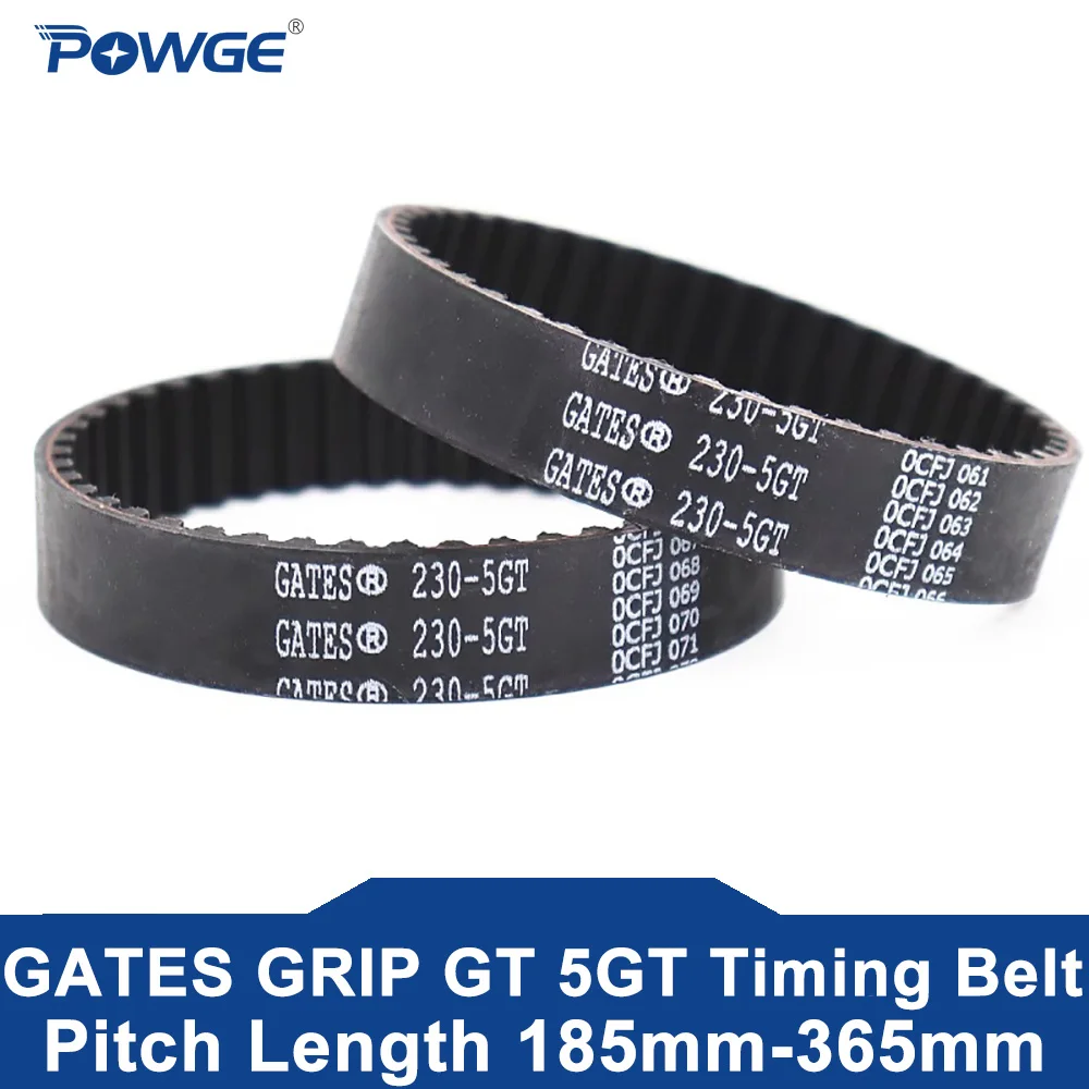 POWGE GATES 5GT Timing belt Lp=185 225 230 240 245 250 255 260 270 275 280 295 300 305 315 320 340 350 360 365 Width 3-15 Rubber