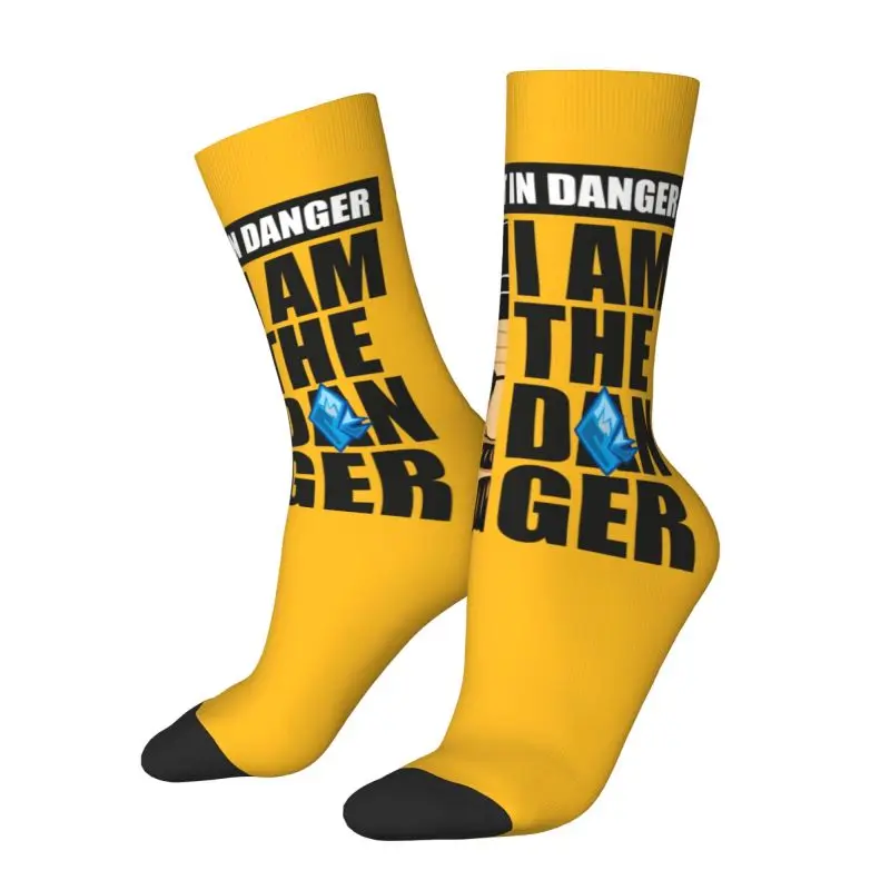 Heisenberg I Am The Danger Men Women Crew Socks Unisex Fashion Breaking Bad Walter White Spring Summer Autumn Winter Dress Socks