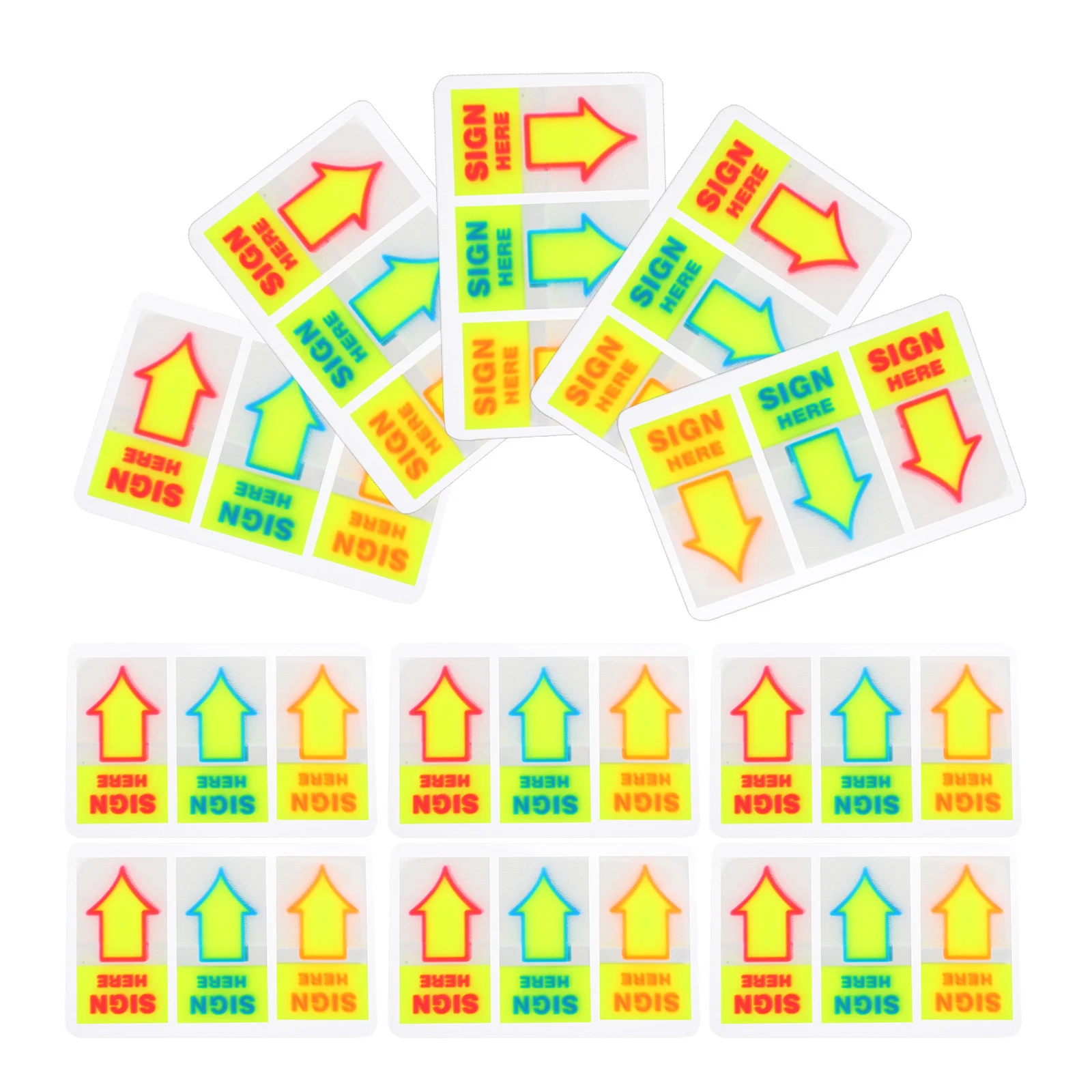 

120Pcs Colorful Arrow Label Stickers Direction Indicator Tags for Warehouse School Office Floor Wall Marking Decals