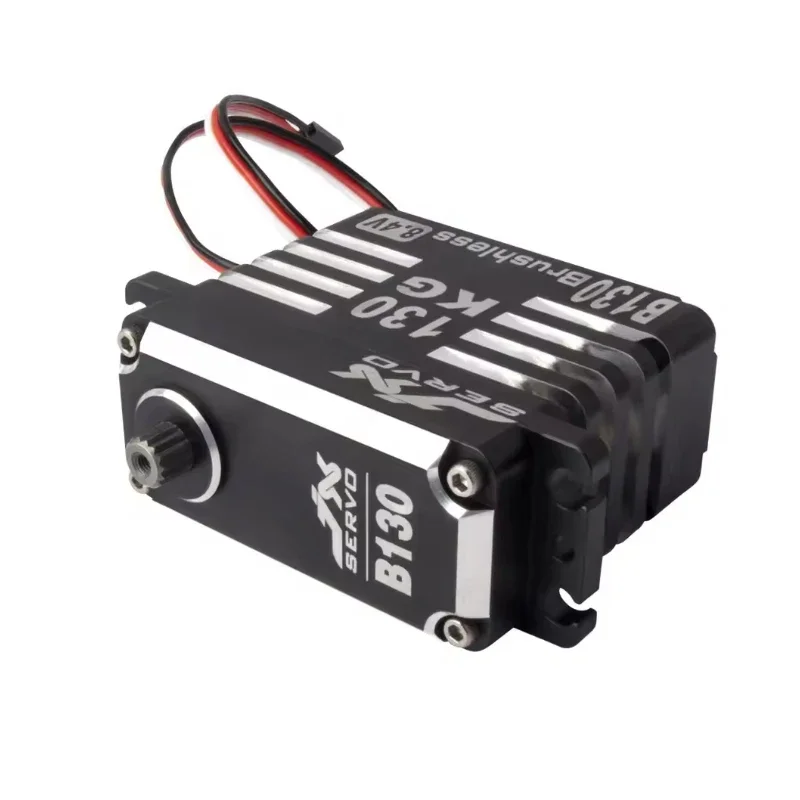 Servo digital JX Servo B130 - 130 kg de par mega, engranaje de metal CNC completo, sin escobillas, para coches, camiones y robótica 1/5 RC