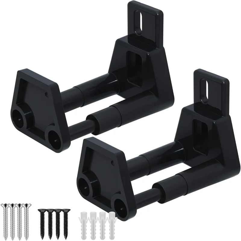 Guía de piso para puerta corredera A93E-RV con tornillos, guía de puerta corredera de montaje en pared ajustable, guía de puerta estilo granero, paquete de 2
