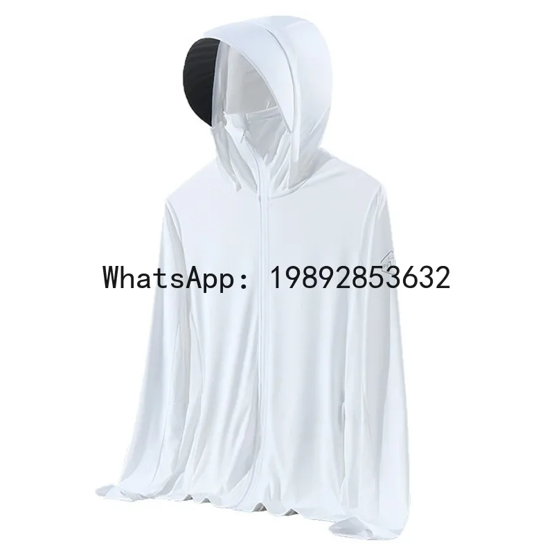 

PYJ UPF50 + ice silk sunscreen clothing summer UV protection thin breathable fishing sunscreen clothing
