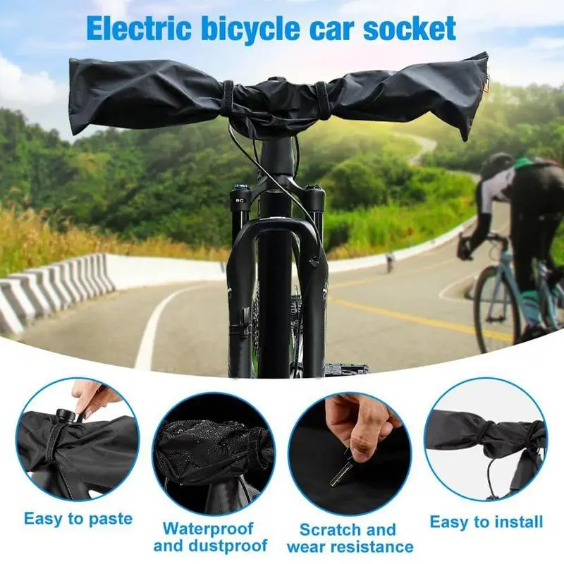 Handlebar Covers Handlebar Cover Transport Protection Space-Saving Breathable Portable Protection For Rain Mountain Biking Atv