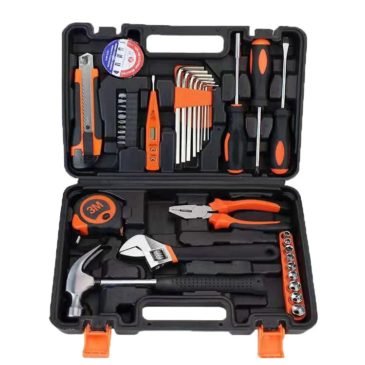 Car Repair Kit Hardware Tool Box Adjustable Wrench Screwdriver Full Set Gift Emergency Car Tool Set Home Repair Tool Set