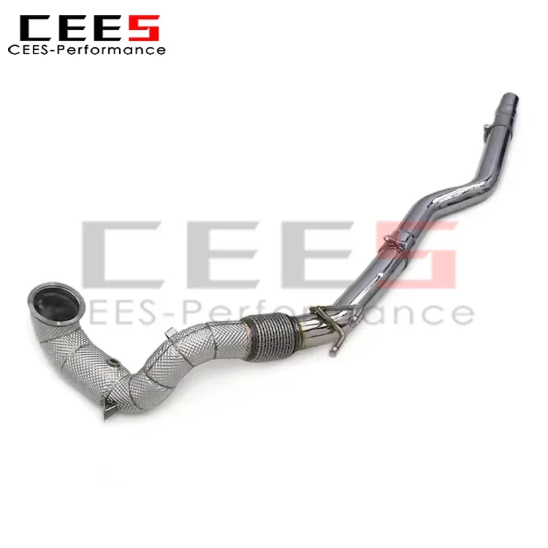 cees Downpipe Exhaust Pipes for VW Golf 8R 2.0T 2019-2023 Car Escape High Performance Stainless Steel Exhaust System Assembly