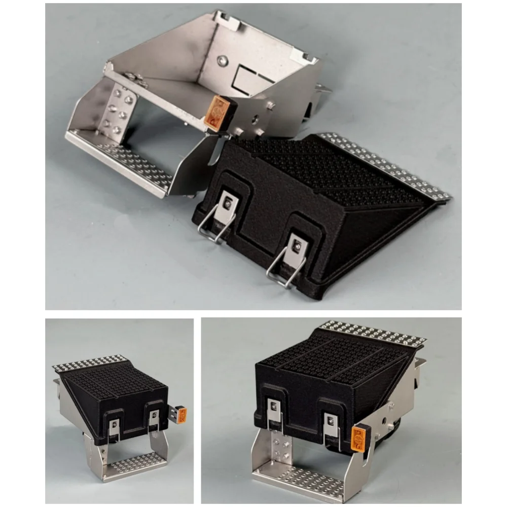 

Battery Box with Side Marker Lights for Tamiya 1/14 RC Truck Scania 770s 56379 Upgrade Parts