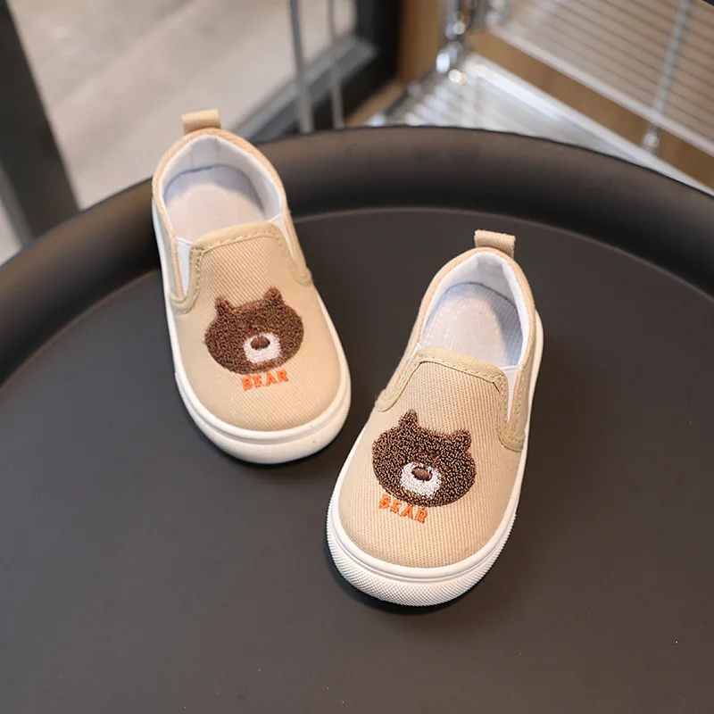 Child Canvas Shoe 2026 Autumn New Soft Single Girls Shoe Kids' Sneakers and Casual Shoes Anti Slip Campus Boys Toddler Shoe