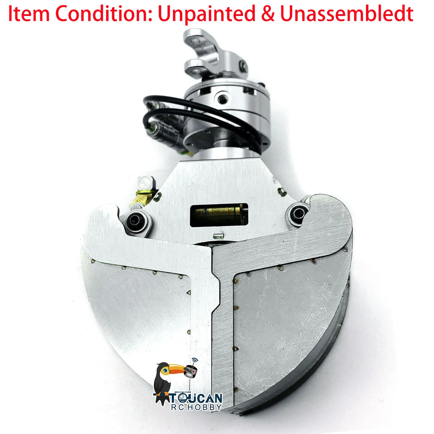 

1/14 Metal Clamshell Bucket for RC Hydraulic Crane Dumper Car Tractor Truck Remote Control Vehicle Model Upgrade Accessory