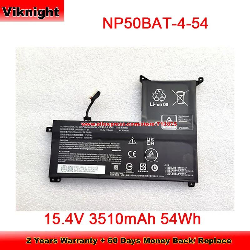 

Genuine NP50BAT-4-54 Battery SCUD 6-87-NPSKS-53G00 Li-Polymer 15.4V 3510mAh 54Wh Li-ion Rechargeable Battery Colorful X15 AT