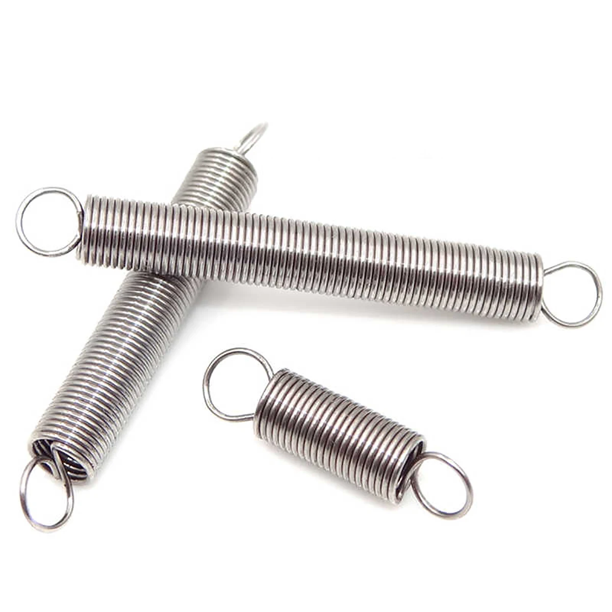 20pcs  Expansion Tension Spring Wire Diameter 0.3mm 0.35mm Extension Springs 304 stainless Steel Length 12-50mm