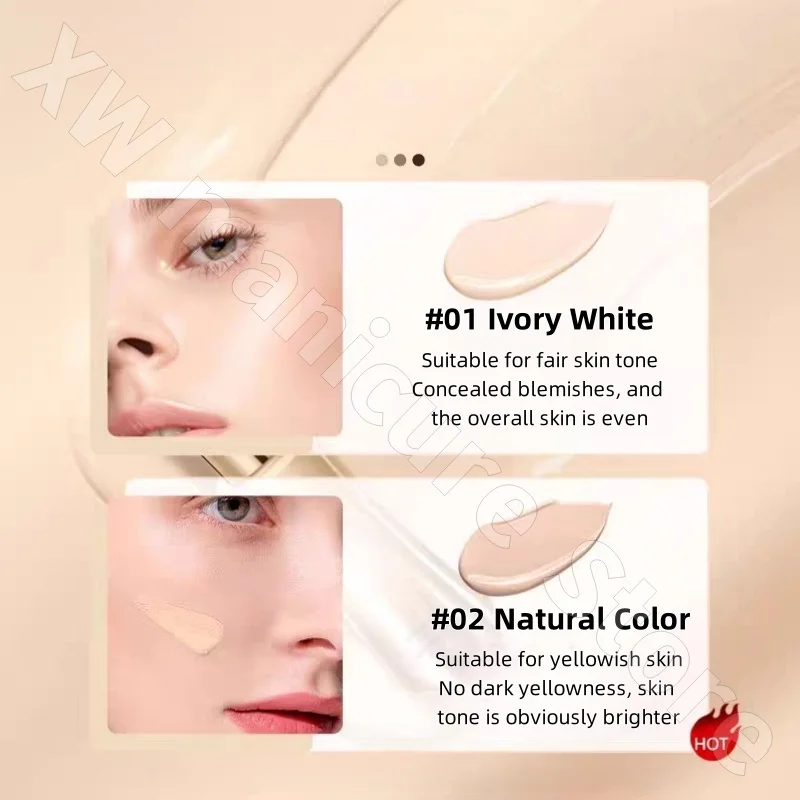 ポランリブズ ホールディング メイクアップ エッセンス リキッドファンデーション マット フェイス 落ちにくい メイクアップ コンシーラー オイルコントロール 適用 35g