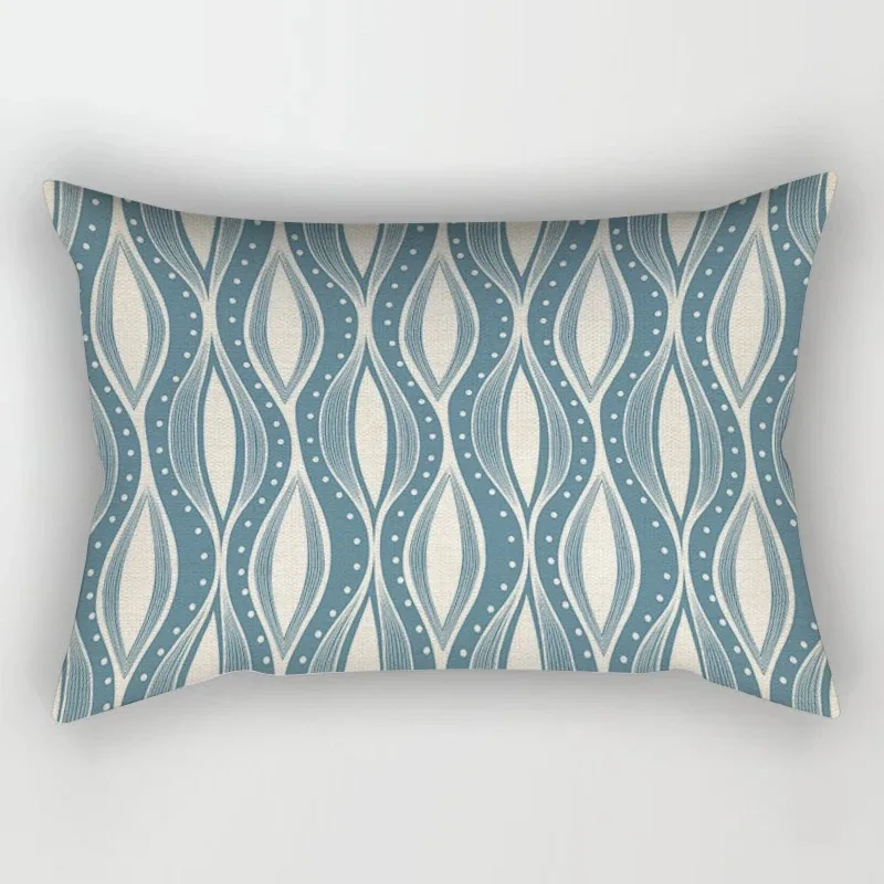 Nordic sweet home light blue geometric pillowcase decorative sofa cushion cover pillowcase