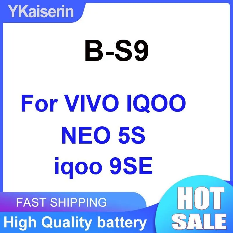 

Mobile Phone Battery Good Low-Temperature Performance Safe And Reliable B-S9 2250Mah For Vivo Iqoo Neo 5S 9SE