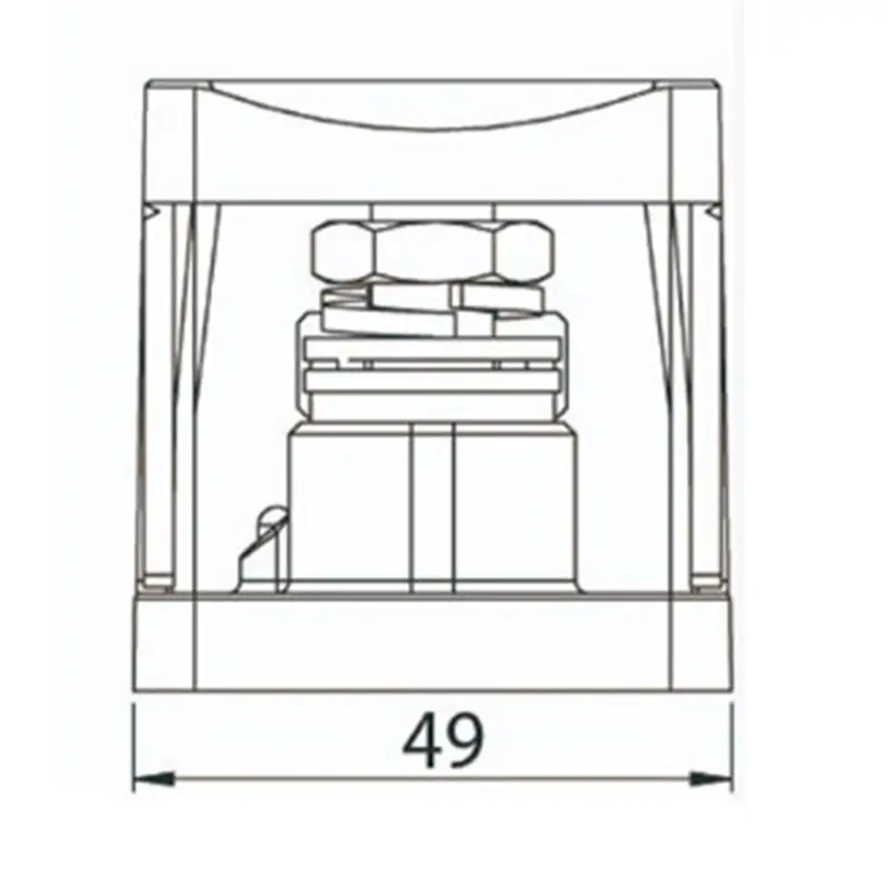 A65P-For Anl High Current Fuse Box High Power Fuse Box Large Fork Bolt Fuse Box Car One In And One Out view 5
