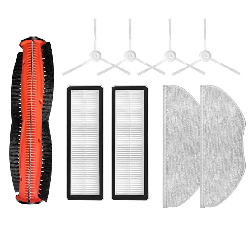 

ABUD-For Xiaomi Robot Vacuum S10T Anti-Winding STFCR01SZ Accessories Main Brush Hepa Filter Mop Side Brush Replacement