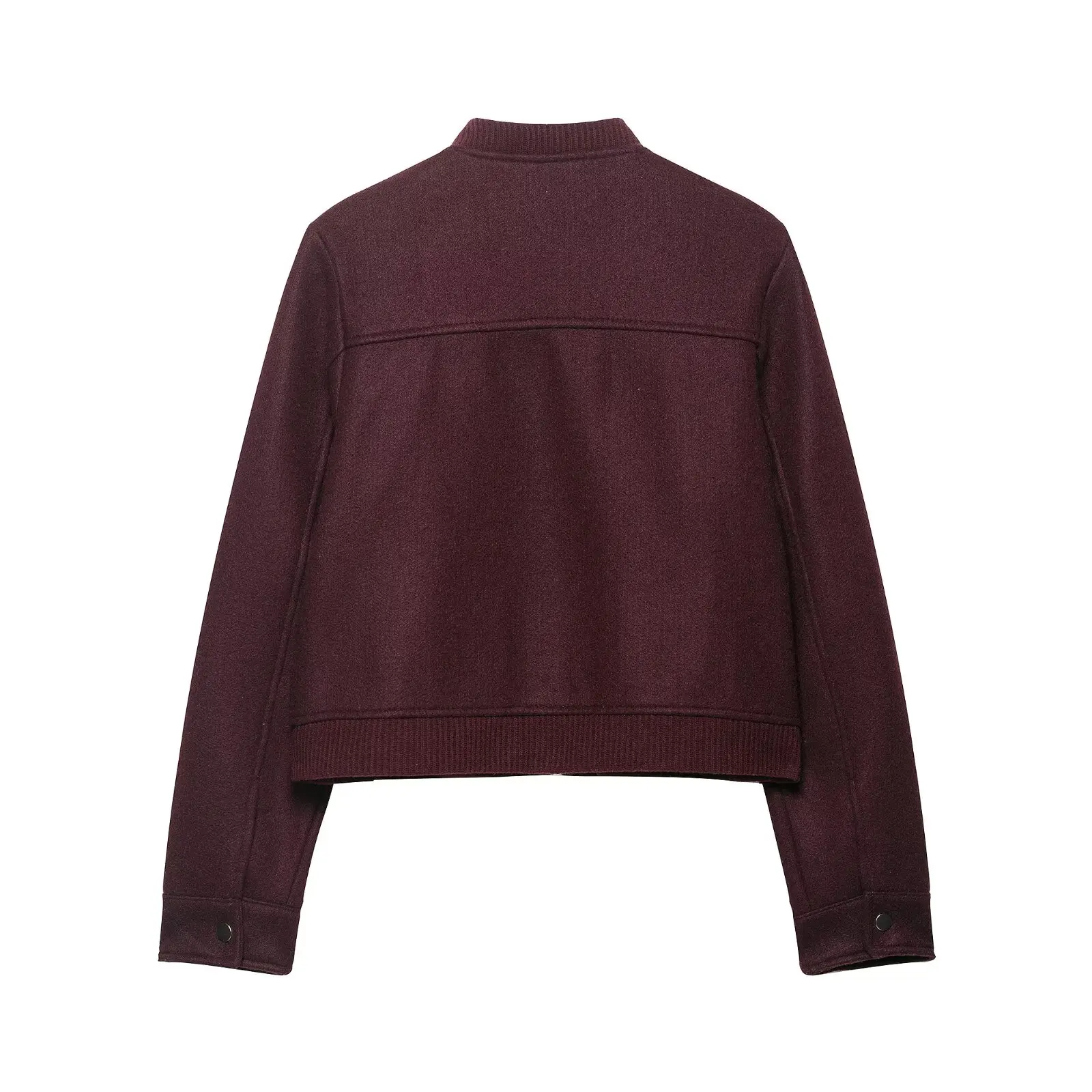 JNLEAOG Donna Faion Soft ort Jaet Autunno New Sle Versatile Tuta Sportiva Fibra di Poliestere Lungo Chiusura con Cerniera